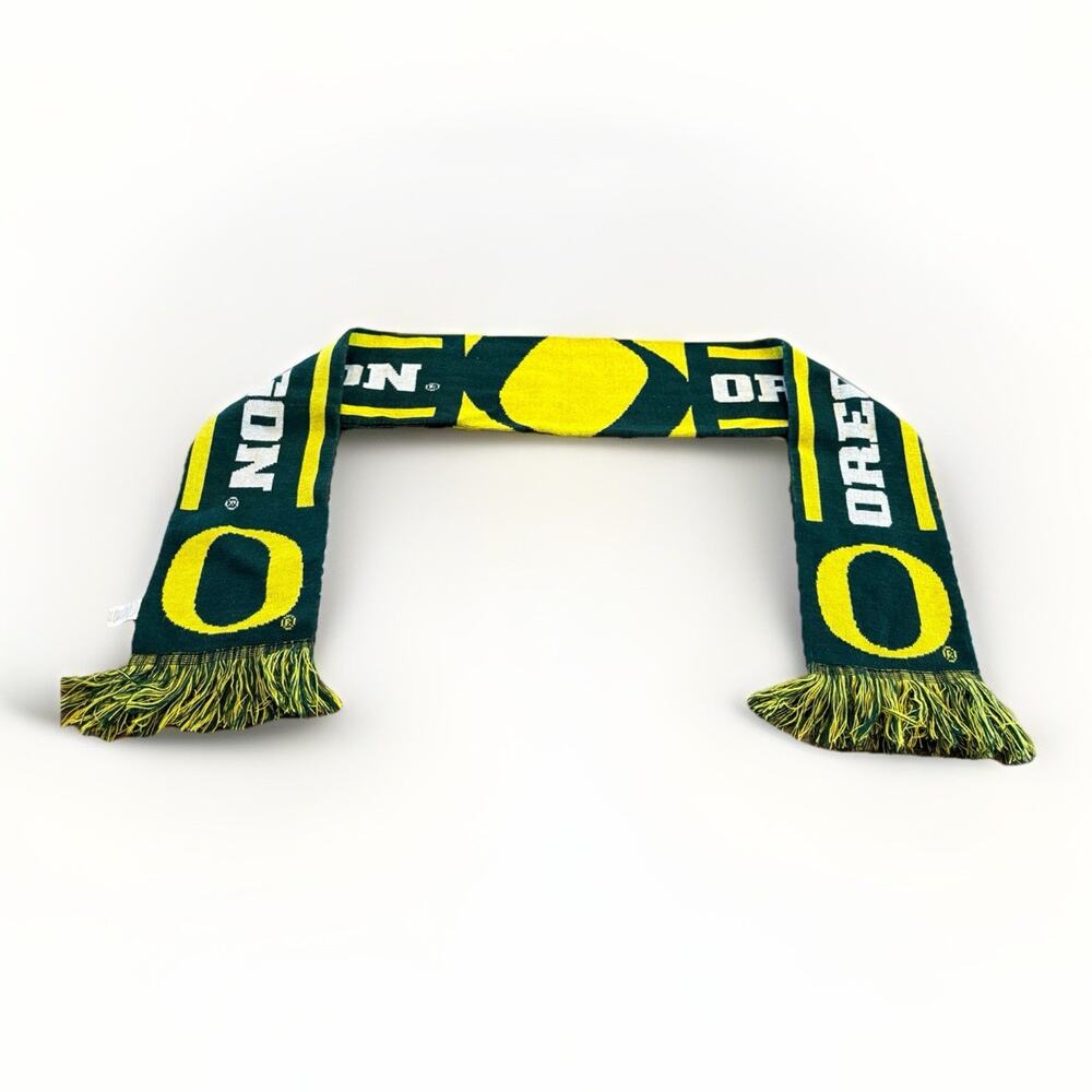Forever Collectibles Unisex Green Yellow NCAA Oregon Ducks Scarf One Size